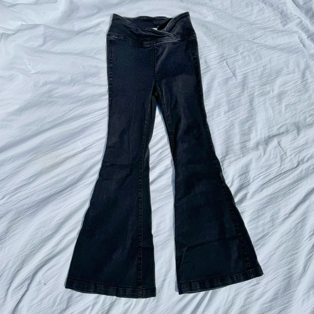 Free People black flare denim